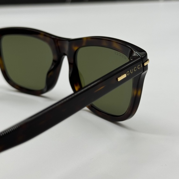 NEW GG1444S 002 GUCCI HAVANA GREEN SQUARE UNISEX GUCCI SUNGLASSES main image 9